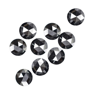 3 MM To 4 MM Rose Cut Black Diamonds Lot