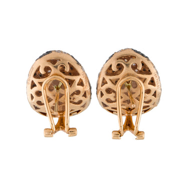Cocktail Rose Gold Stud Earring