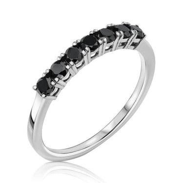 Attractive 0.50 Carat Small Black Diamond Ring