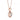 0.5 Carat Round Shaped Solitaire Diamond Pendant In Rose Gold 