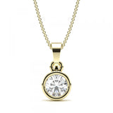0.50 Carat Round Shaped Solitaire Lab Diamond Pendant