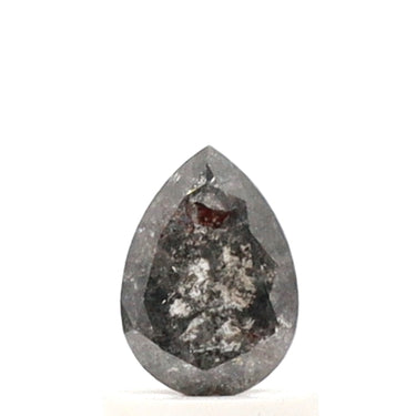 0.77ct Pear Cut Salt and Pepper Diamond