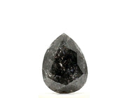 2.13 Ct Fancy Pear Shape Salt and Pepper Diamond