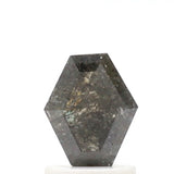 0.85 Carat Hexagon Cut Salt and Pepper Diamond