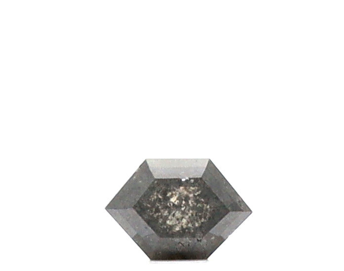 0.50 Ct Hexagon Cut Salt and Pepper Diamond