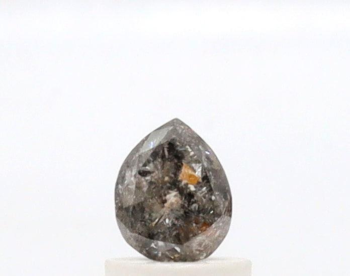 0.75 Ct Pear Cut Salt and Pepper Diamond