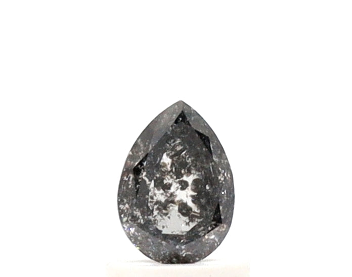 0.50 Ct Pear Cut Salt and Pepper Diamond