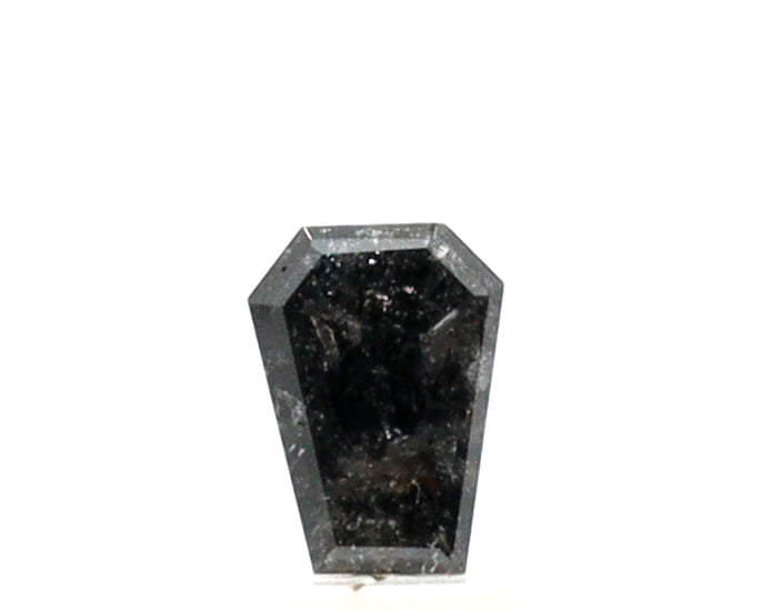 0.50 Carat Coffin Shape Salt and Pepper Diamond