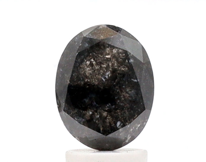 2.16ct Oval Shape Salt and Pepper Diamond