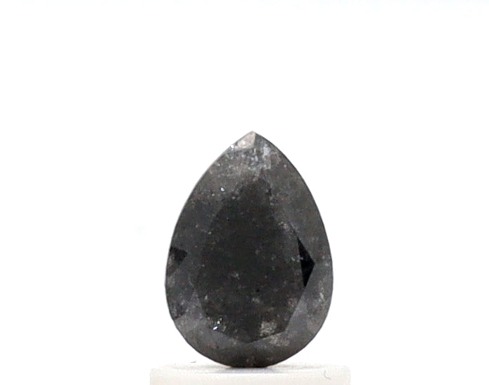 0.85 ct Pear Shape Salt and Pepper Diamond
