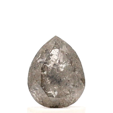 Diamant sel et poivre taille poire de 1,18 ct