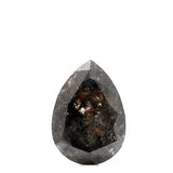 0.72 ct Pear Shape Salt and Pepper Diamond