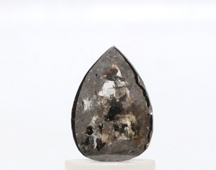 0.50 Ct Pear Cut Salt and Pepper Diamond