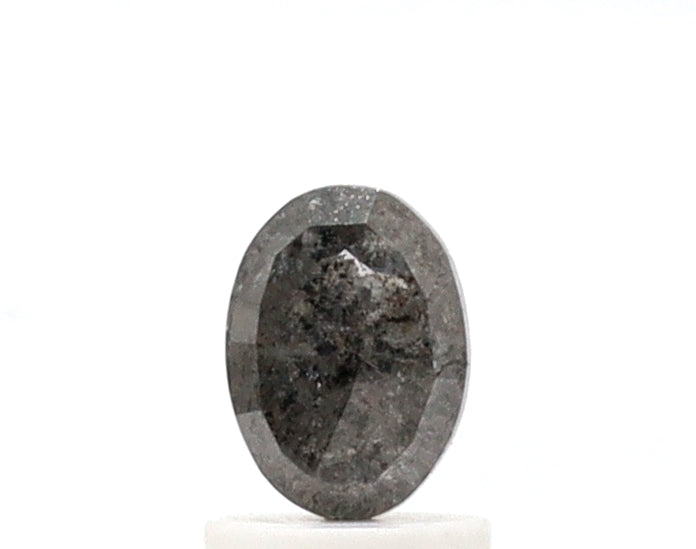 1.17ct Oval Cut Salt and Pepper Diamond