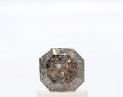 0.75 Ct Asscher Cut Salt and Pepper Diamond