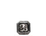 0.50 Carat Radiant Cut Salt And Pepper Diamond