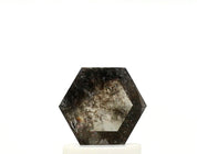 0.50 ct Hexagon Shape Salt and Pepper Diamond