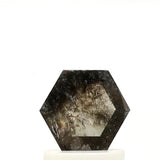 0.63 ct Hexagon Shape Salt and Pepper Diamond