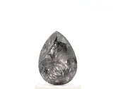 0.80 Ct Pear Shape Salt and Pepper Diamond