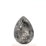 0.82 Ct Pear Shape Salt and Pepper Diamond