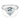 1 Carat Trillion Shaped Bezel Solitaire Diamond Ring in White Gold 