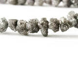 7 Inch Gray Uncut Diamond Beads 