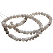 20 Inch Gray Uncut Diamond Beads Strand