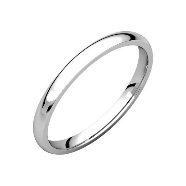 Women Classic Wedding Ring In 14K White Gold-2