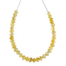 30 Inch Yellow Diamond Beads Necklace