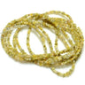 20 Inch Yellow Raw Diamond Beads Strand