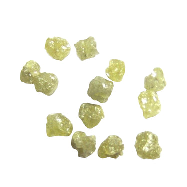 3 Carat Yellow Rough Diamond Beads 