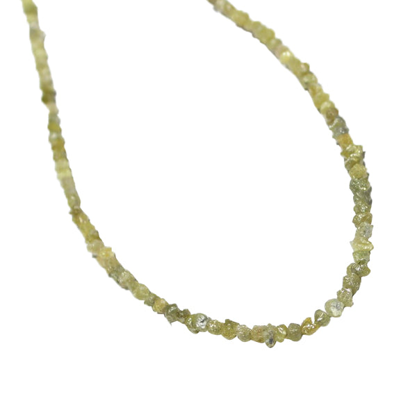 18 Inch Yellow Rough Diamond Beads Strand